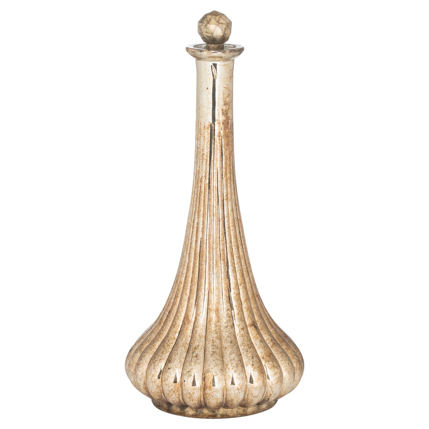 Burnished Golden Decorative Decanter