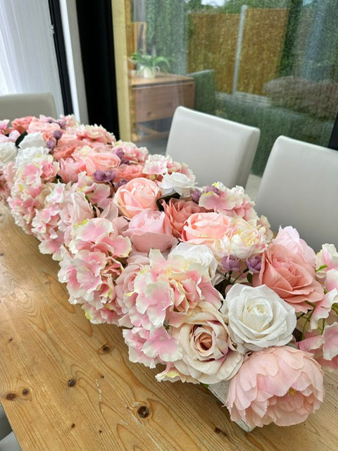 Blush Pink Table Runner