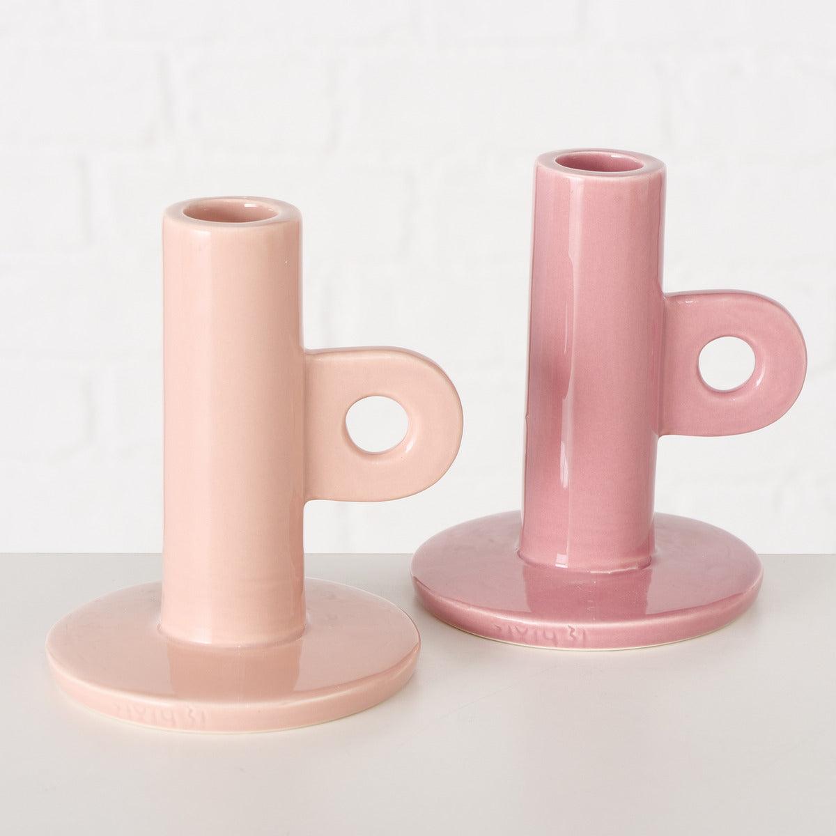 Pink Ceramic Candle Holder